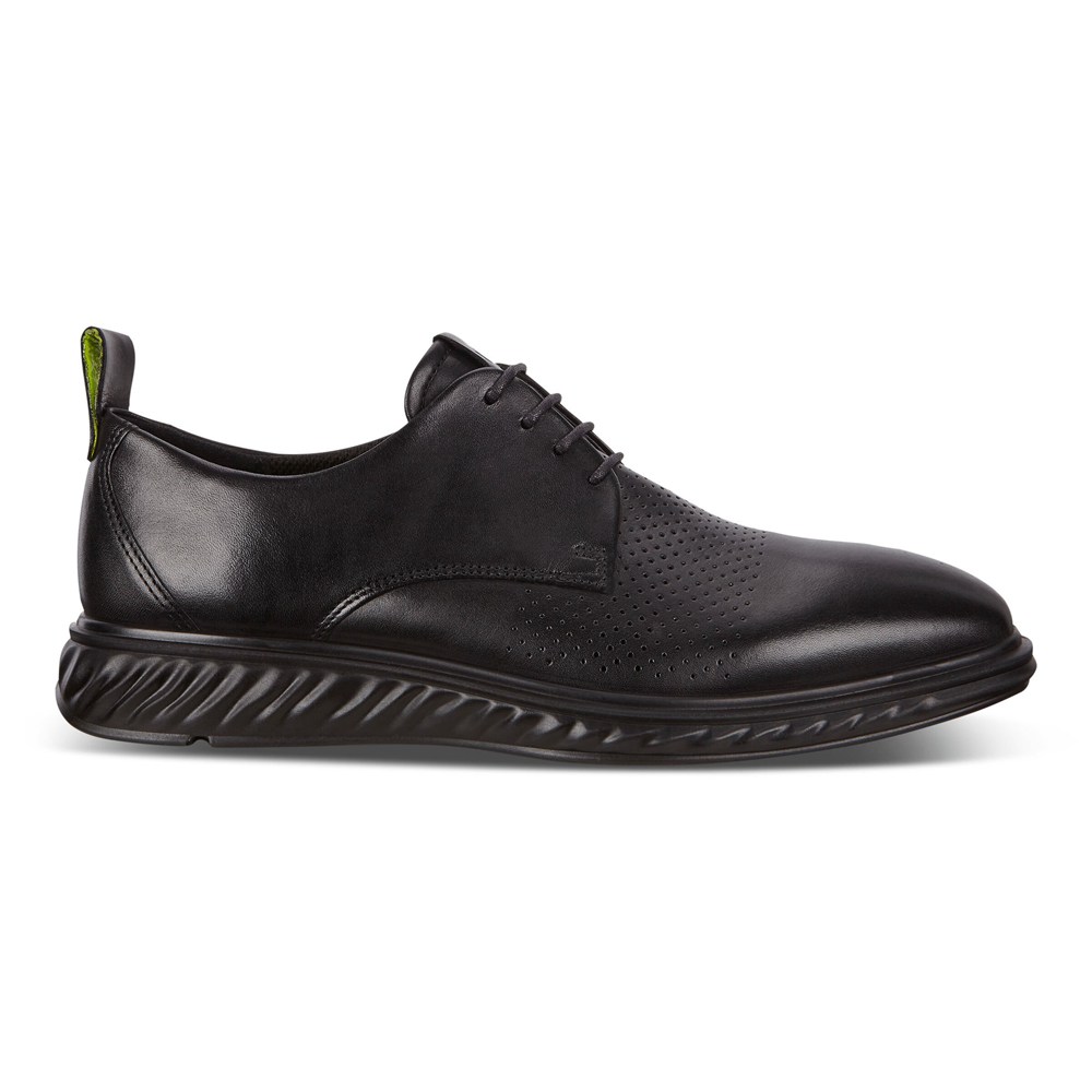 Zapatos Derby Hombre - ECCO St.1 Hybrid Lite Plain-Toes - Negros - IHT942730